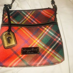 Dooney and Bourke Red Checkered Satchel